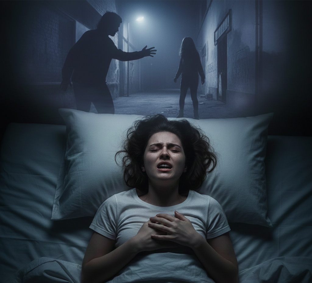 Девушка во сне вспоминает о нападении